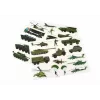 LEAN TOYS Pädagogisches Magnetpuzzle-Set - Landkriegs-Thema