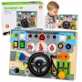 LEAN TOYS Pädagogisches Manipulationsbrett Simulator Lenkrad Lichter Geräusche