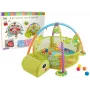 LEAN TOYS Lernmatte mit Turtle-Laufstall-Bällen für Babys