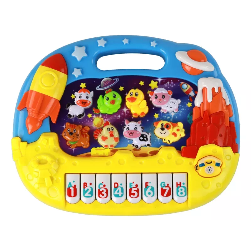 LEAN TOYS Lernklavier Englisch Tiere Weltall