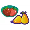 LEAN TOYS Lernpuzzle für Babys Früchte 5 Teile 40 Teile