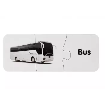 LEAN TOYS Lernpuzzle Transport Puzzle 10 Verbindungen