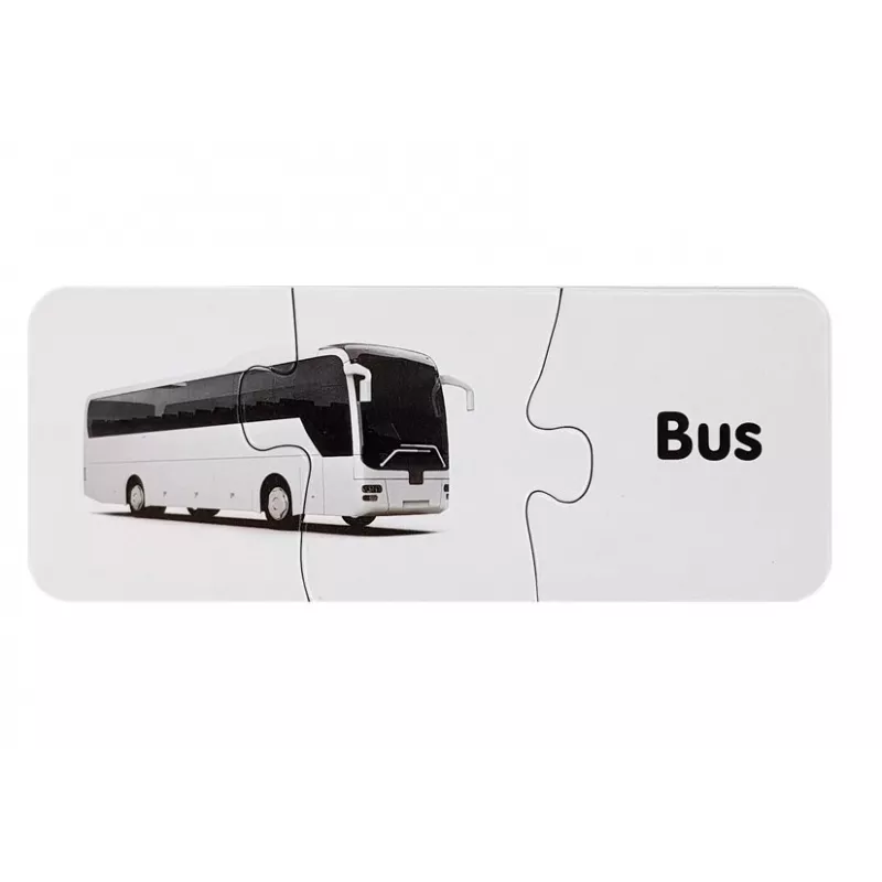 LEAN TOYS Lernpuzzle Transport Puzzle 10 Verbindungen
