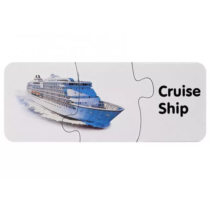 LEAN TOYS Lernpuzzle Transport Puzzle 10 Verbindungen