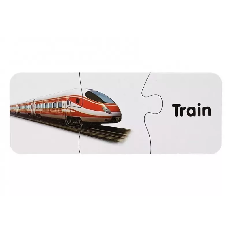 LEAN TOYS Lernpuzzle Transport Puzzle 10 Verbindungen