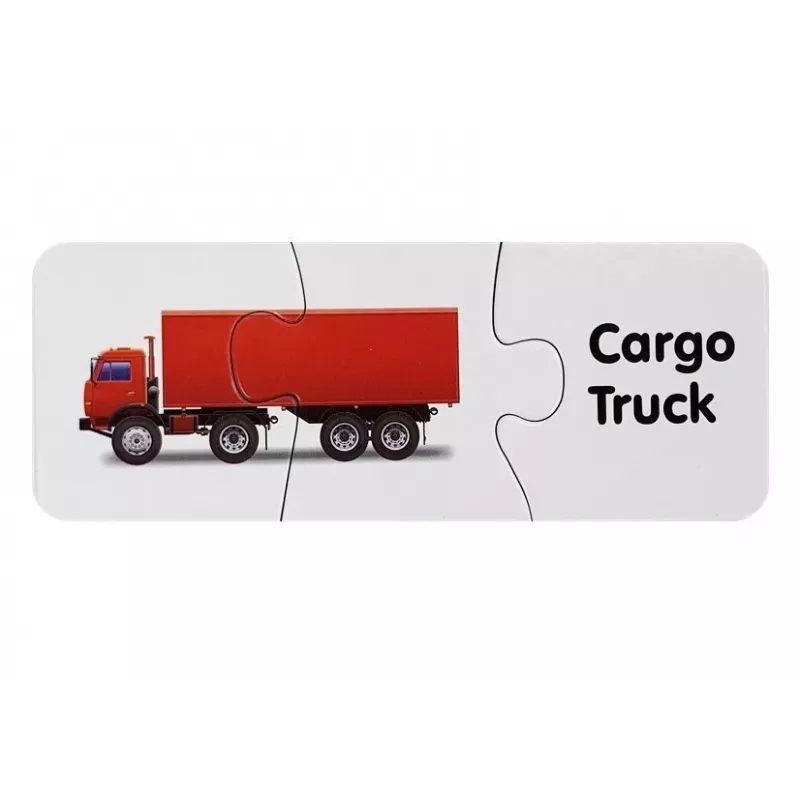 LEAN TOYS Lernpuzzle Transport Puzzle 10 Verbindungen