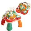 LEAN TOYS Lerntisch Interaktives Musikpanel Klavier 2 in 1 Rot