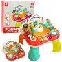 LEAN TOYS Lerntisch Interaktives Musikpanel Klavier 2 in 1 Rot
