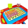 LEAN TOYS Lerntisch mit Projektor, Stuhl, Buntstiften, Magneten, Buchstaben und Zahlen