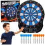 LEAN TOYS Elektronische LCD-Dartscheibe Arcade-Spiel 25 Spiele 176 Varianten