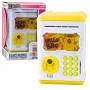 LEAN TOYS Elektronische Safe-ATM-Sparbüchse mit PIN für Kinder Capybara Gelb