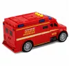 LEAN TOYS Einsatzfahrzeug Krankenwagen Licht Sound Rot 1:32