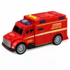 LEAN TOYS Einsatzfahrzeug Krankenwagen Licht Sound Rot 1:32