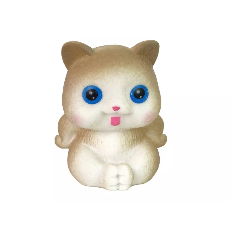 LEAN TOYS Emily Puppe mit Rosenkatze und langen Haaren
