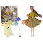 LEAN TOYS Emily Puppe mit Windmühlenkatze für Kinder