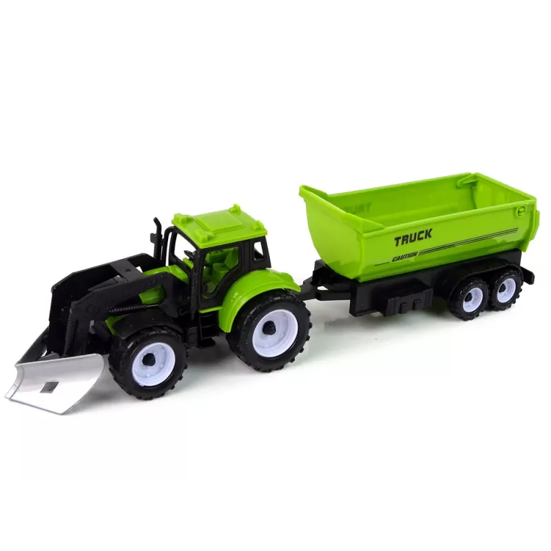 LEAN TOYS Farm Vehicle Set Tractor Harvester Tanker Semi-trailer