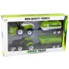 LEAN TOYS Farm Vehicle Set Tractor Harvester Tanker Semi-trailer