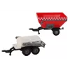 LEAN TOYS Farmer Tractor Set + 2 Farm Machines Farm Truck Set