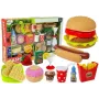 LEAN TOYS Fast Food Hamburger-Set | 12-teiliges Spielzeug-Essen-Set für Kinder