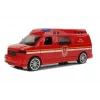 LEAN TOYS Feuerwehrauto mit Zugband, Licht und Sound