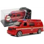 LEAN TOYS Feuerwehrauto mit Zugband, Licht und Sound