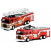 LEAN TOYS Feuerwehrfahrzeug mit Leiter 1:32
