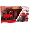 LEAN TOYS Feuerwehr-Lastwagen mit Schraubzubehör Rot