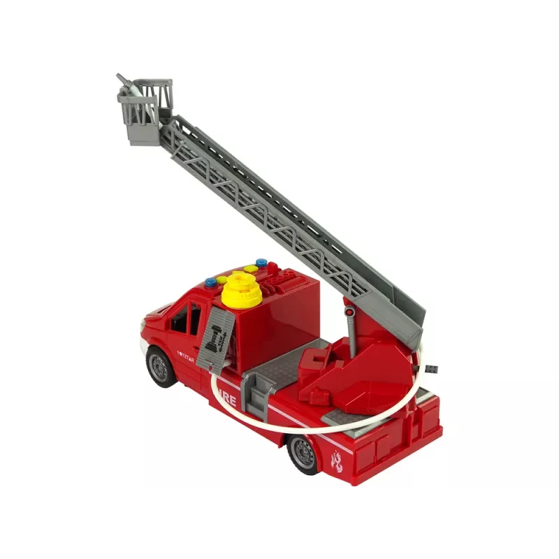 LEAN TOYS Feuerwehrauto Rot Wasser-Sounds Lichter