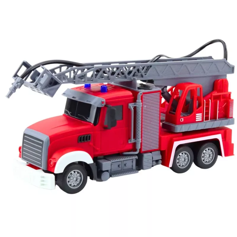 LEAN TOYS Feuerwehrfahrzeug mit Wasserwerfer 1:24 RC-Fahrzeug