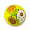 LEAN TOYS Schaumstoffball für Hüpfspaß Capybara 6,5 cm