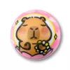 LEAN TOYS Schaumstoffball für Hüpfspaß Capybara 6,5 cm