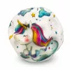 LEAN TOYS Schaumstoffball mit Noppen zum Hüpfen Anti-Stress Einhorn 7cm