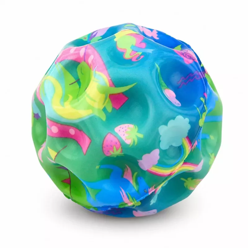 LEAN TOYS Schaumstoffball mit Noppen zum Hüpfen Anti-Stress Einhorn 7cm