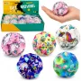 LEAN TOYS Schaumstoffball mit Noppen zum Hüpfen Anti-Stress Einhorn 7cm