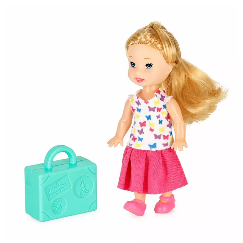 LEAN TOYS Faltbares 2-in-1-Puppenpassagierflugzeug Pink – Verwandlungsfähiges Puppenhaus-Spielset für 30-cm-Puppen