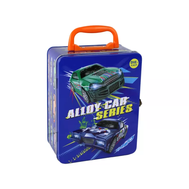 LEAN TOYS Friction Drive Fahrzeug-Set 12 ELE Metall 1:64