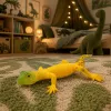 LEAN TOYS Goldener Gecko Gummi-Figur dehnbar realistisches Reptil 15,5 cm