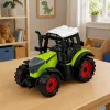 LEAN TOYS Green 15 cm Traktor mit Reibungsantrieb