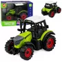LEAN TOYS Green 15 cm Traktor mit Reibungsantrieb