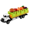 LEAN TOYS Grüner Lebensmitteltransport-LKW 1:55