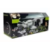 LEAN TOYS Gun Launcher Car 2 in 1 ferngesteuert Schaumstoffscheiben Weiß