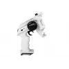 LEAN TOYS Gun Launcher Car 2 in 1 ferngesteuert Schaumstoffscheiben Weiß