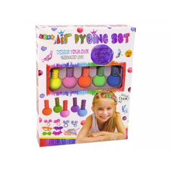 LEAN TOYS Haar-Malset für Kinder 5 Farben Radierer