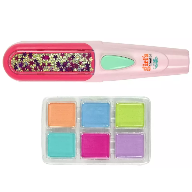 LEAN TOYS Haar-Färbeset mit Glätteisen und Strähnen, 6 Farben