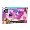 LEAN TOYS Haarstyling-Set Glätteisen mit farbigen Kreiden für Strähnen + Haaraccessoires