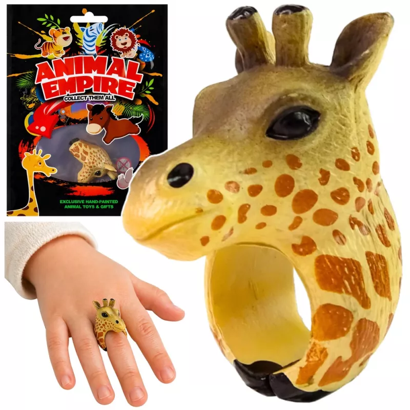 LEAN TOYS Hand Ring Educational Animals Giraffe