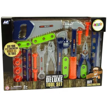 LEAN TOYS Handyman Set Werkzeuge Schraubendreher Hammer Säge