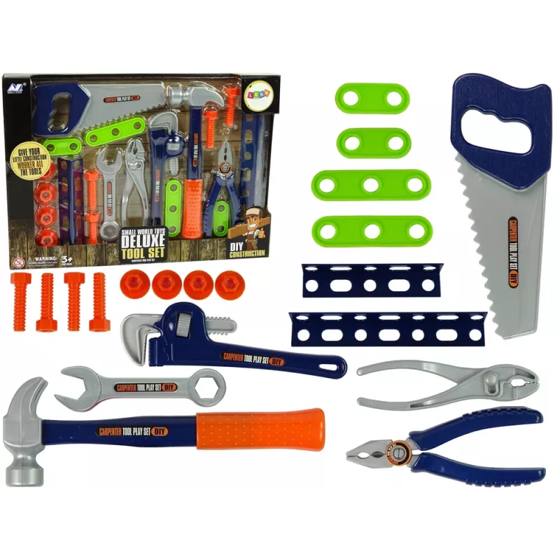 LEAN TOYS Handyman Set Werkzeuge Schraubendreher Hammer Säge