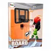 LEAN TOYS Hängender Basketballkorb mit Rückbrett, Punktezähler, Lichtern und Sound