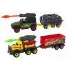 LEAN TOYS Helicopter Dinosaurs Vehicle Set 8 Colorful Pcs